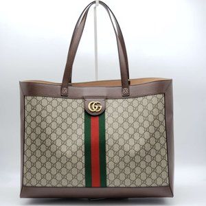 100% Authentic Gucci GG Ophidia Soft Medium Tote Bag